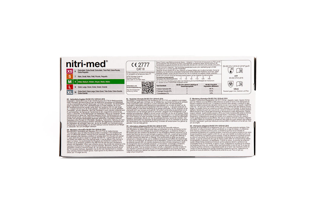 Nitri-Med® schwarze Nitril Handschuhe M 100er Box