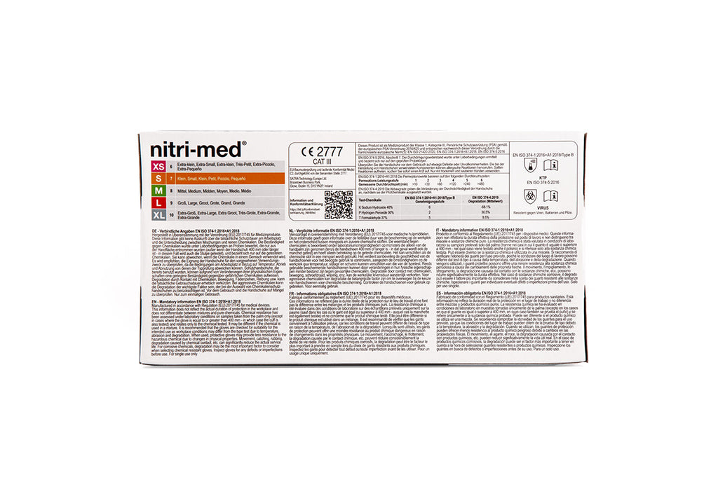 Nitri-Med® schwarze Nitril Handschuhe S 100er Box