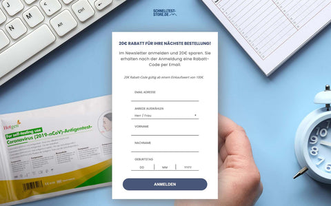 Newsletter Rabatt Code mit 20€ Gutschein