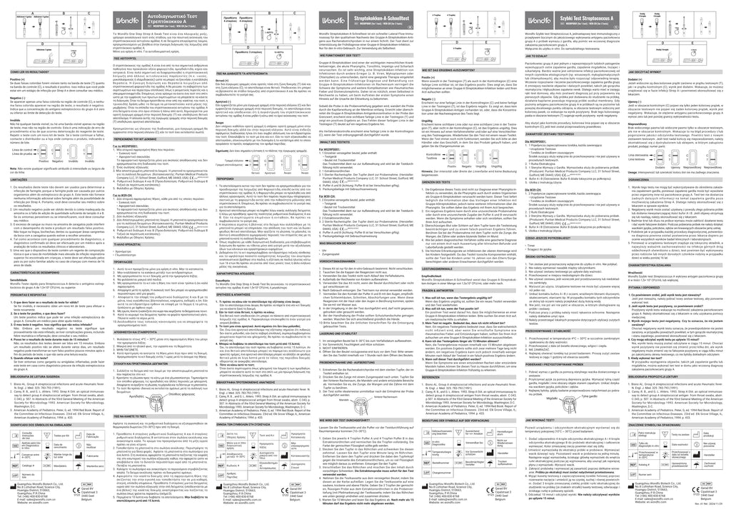 Wondfo Streptokokken Test Anleitung
