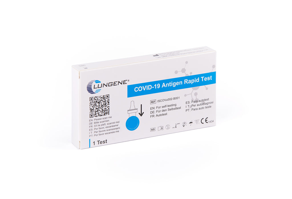 CLUNGENE COVID-19 Antigen Schnelltest (swab), 1 Test pro Box, haltbar bis 31. August 2026