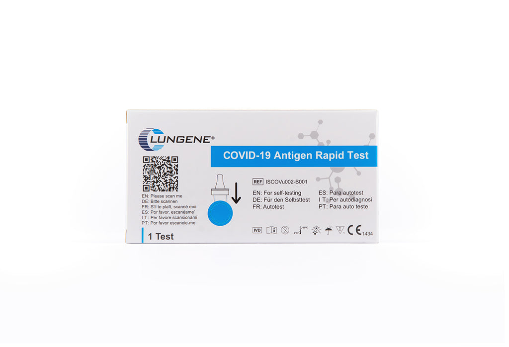 CLUNGENE COVID-19 Antigen Schnelltest (swab), 1 Test pro Box, haltbar bis 31. August 2026