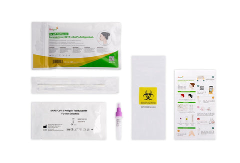 Hotgen Schnelltest ❗haltbar bis: 10. Nov. 2025❗ für Laien im Polybeutel – CE0123 - Coronavirus (2019-nCoV) – Antigentest – Selbsttest für Zuhause (1er Set)