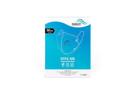 10x ISARLUFT FFP2-Maske schwarz (einzeln verpackt)