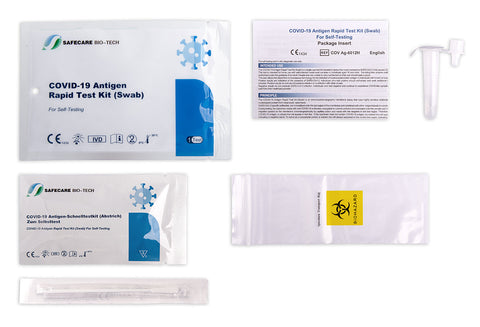 1x Safecare Bio-Tech LAIENTEST COVID-19 Antigen Rapid Test kit - 1er (im Polybeutel)