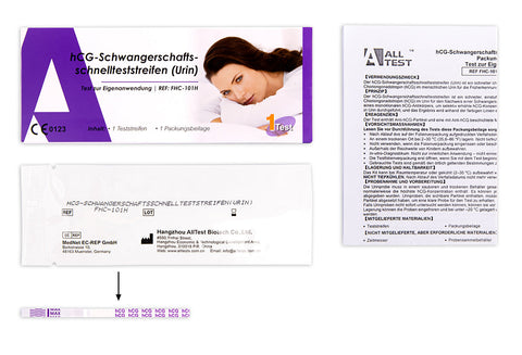 Alltest hCG Schwangerschaftstest - Teststreifen