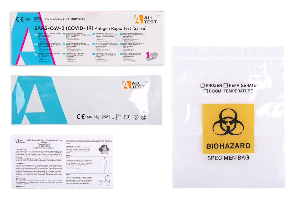 AllTest Covid-19 Antigen Laien Lollitest, 1 Stück für einfache Selbstanwendung