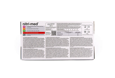 1x Nitri-Med® weiße Nitril Handschuhe L 100er Box