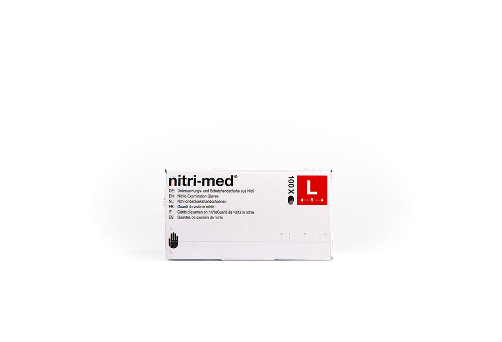 Nitri-Med® weiße Nitril Handschuhe L 100er Box