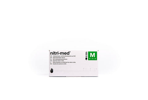 1x Nitri-Med® weiße Nitril Handschuhe M 100er Box