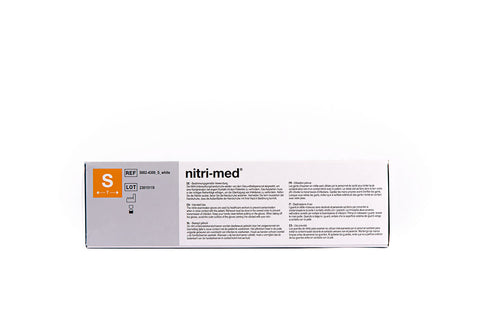 Nitri-Med® weiße Nitril Handschuhe S 100er Box