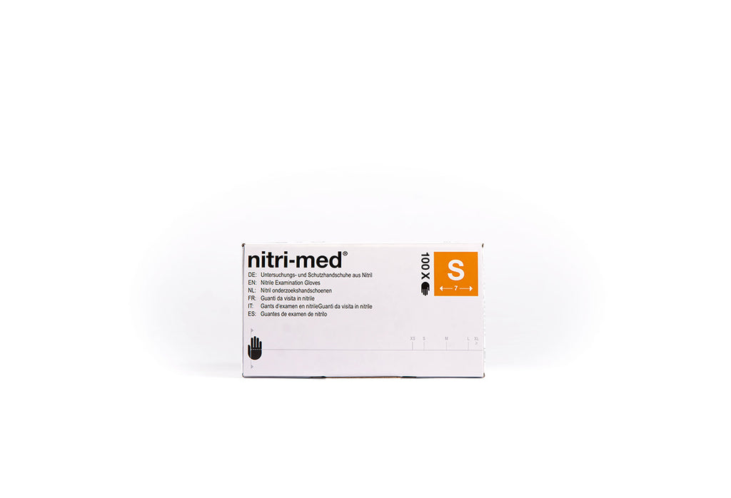 Nitri-Med® weiße Nitril Handschuhe S 100er Box