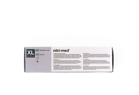 1x Nitri-Med® weiße Nitril Handschuhe XL 100er Box