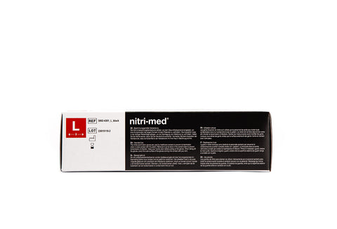 1x Nitri-Med® schwarze Nitril Handschuhe L 100er Box