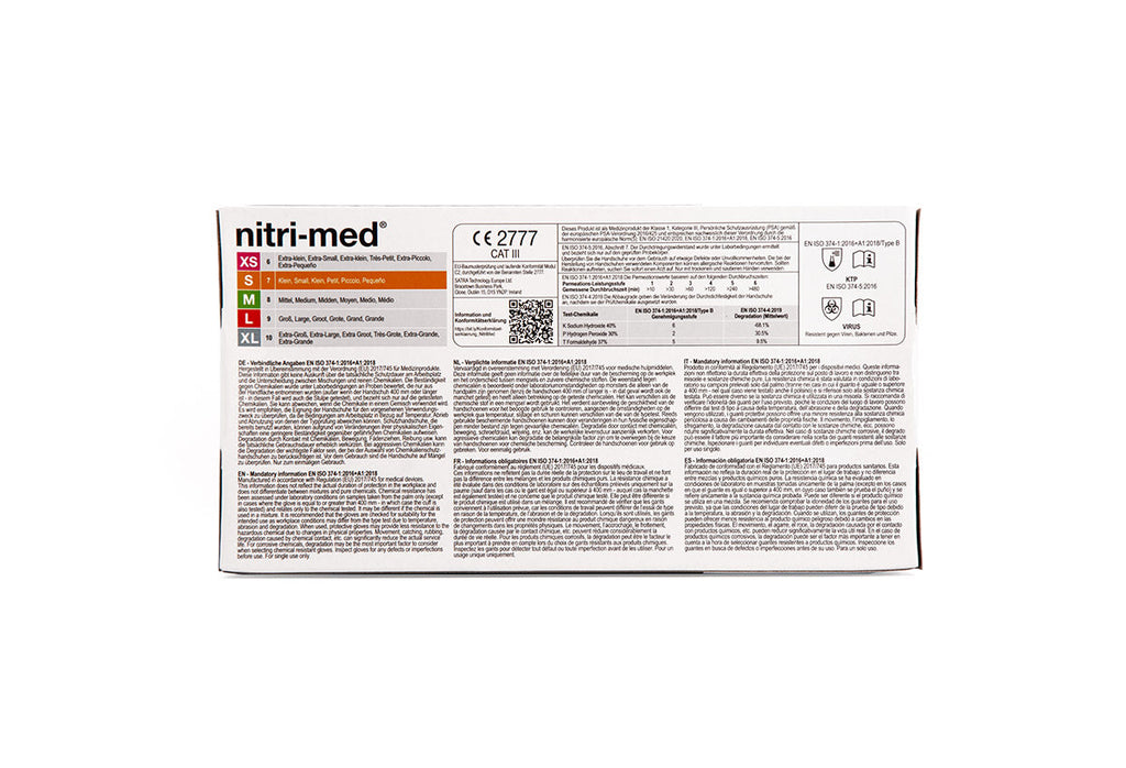 1x Nitri-Med® schwarze Nitril Handschuhe S 100er Box