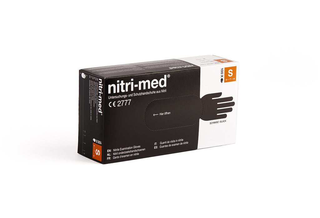 Nitri-Med® schwarze Nitril Handschuhe S 100er Box