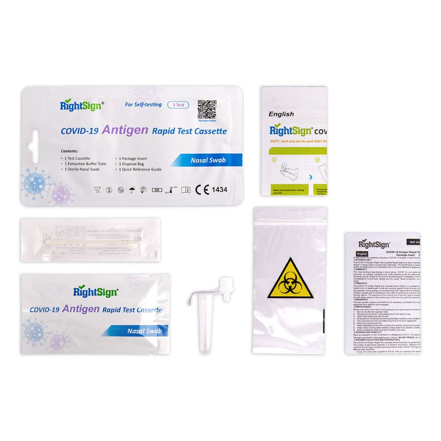 Biotest RightSign COVID-19 Antigen Test (nasaler Abstrich) - CE1434