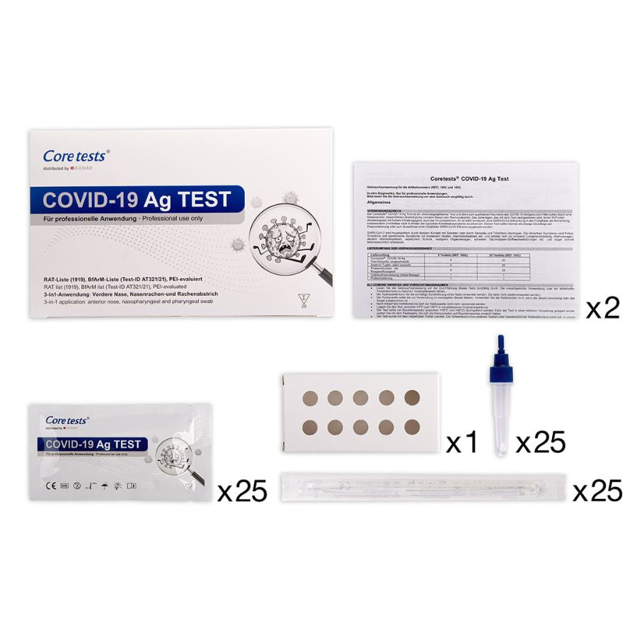 Core tests COVID-19 Antigen-Schnelltestkit 3 in 1 (25er Box)