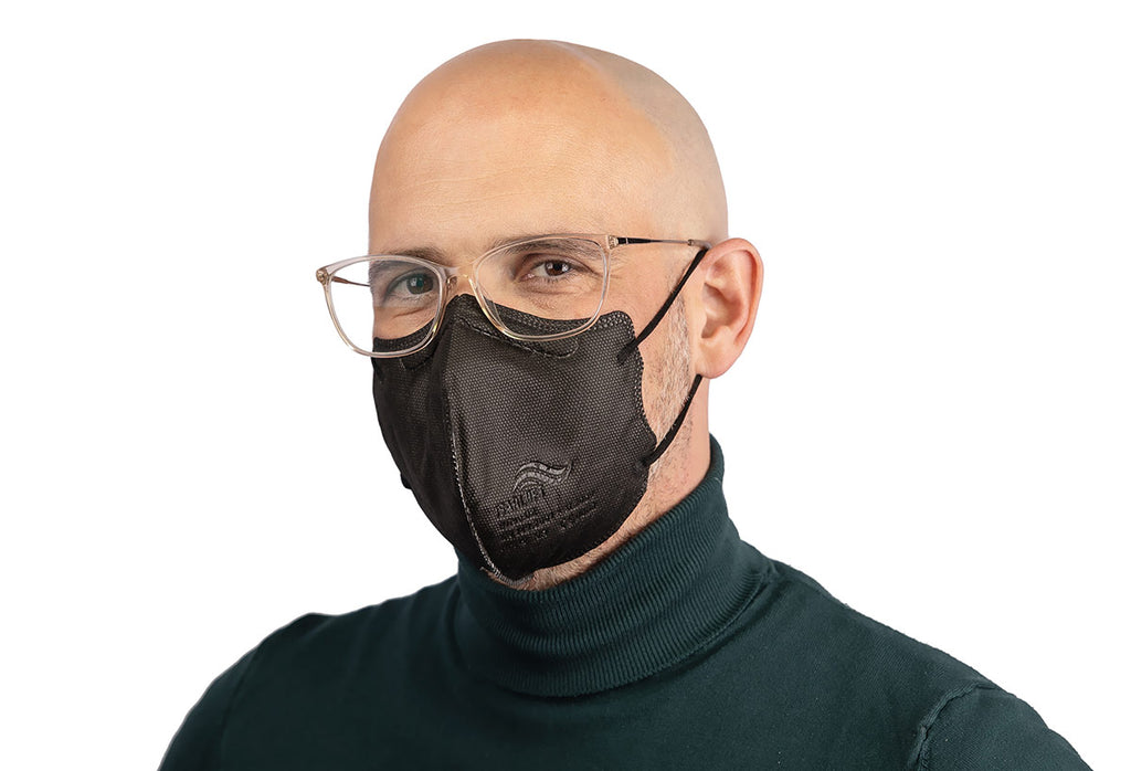 10x ISARLUFT FFP2-Maske schwarz (einzeln verpackt)