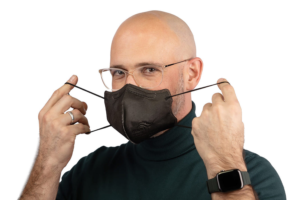 10x ISARLUFT FFP2-Maske schwarz (einzeln verpackt)
