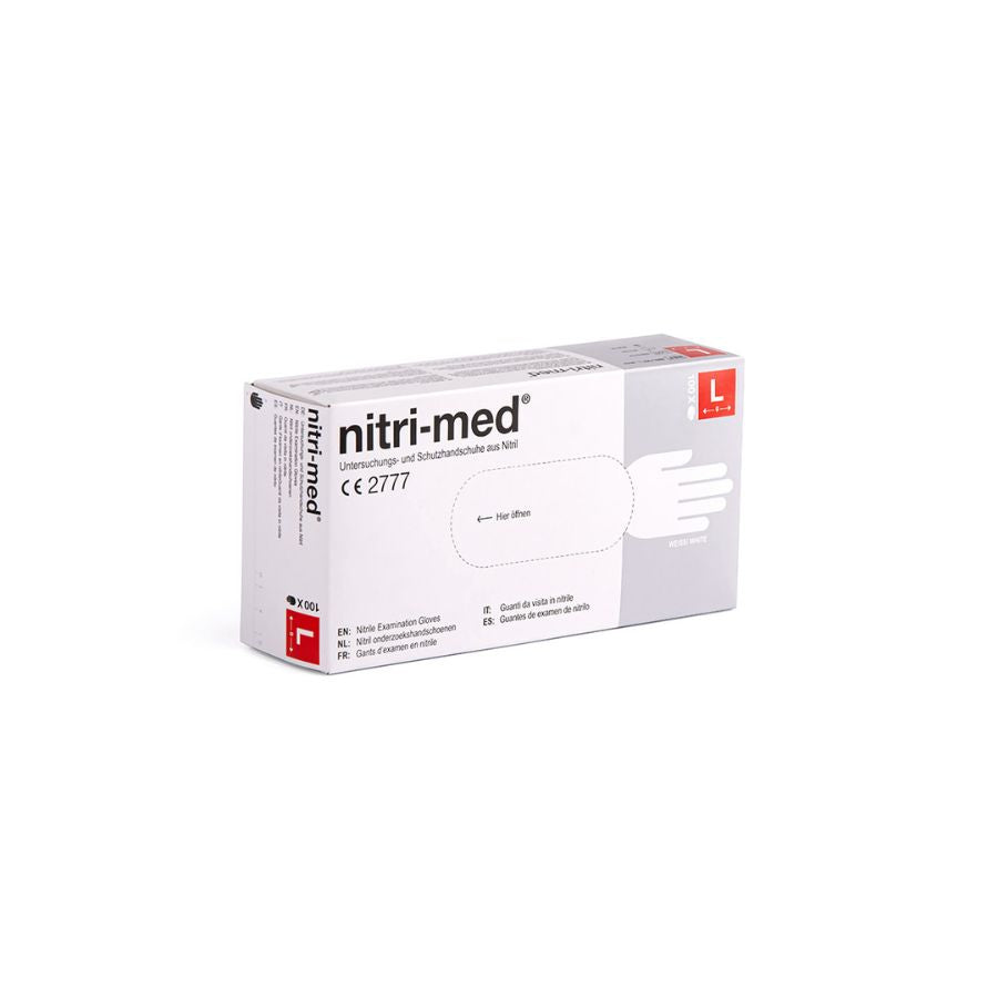 Nitri-Med® weiße Nitril Handschuhe L 100er Box