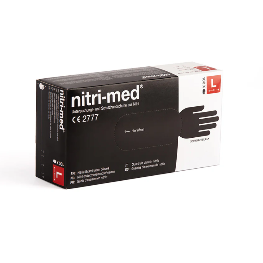 Nitri-Med® schwarze Nitril Handschuhe 100er Box