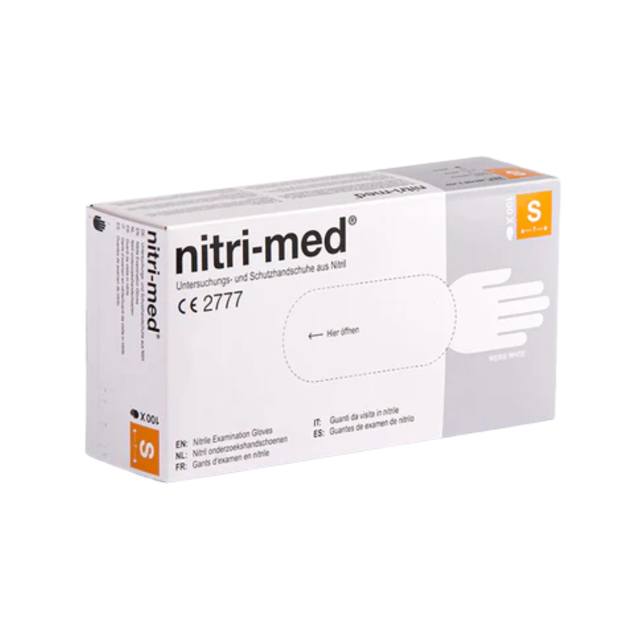 Nitri-Med® weiße Nitril Handschuhe 100er Box