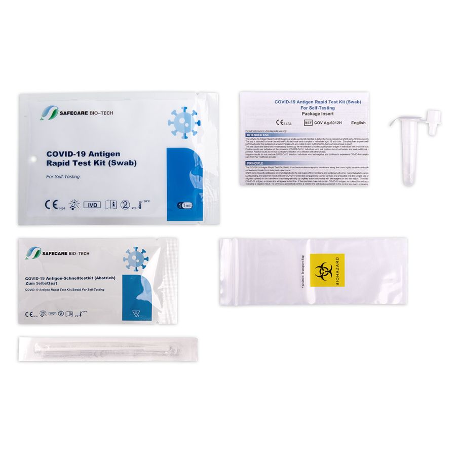 Safecare Bio-Tech LAIENTEST COVID-19 (haltbar bis: 31. Okt 2024) - 1er (im Polybeutel)