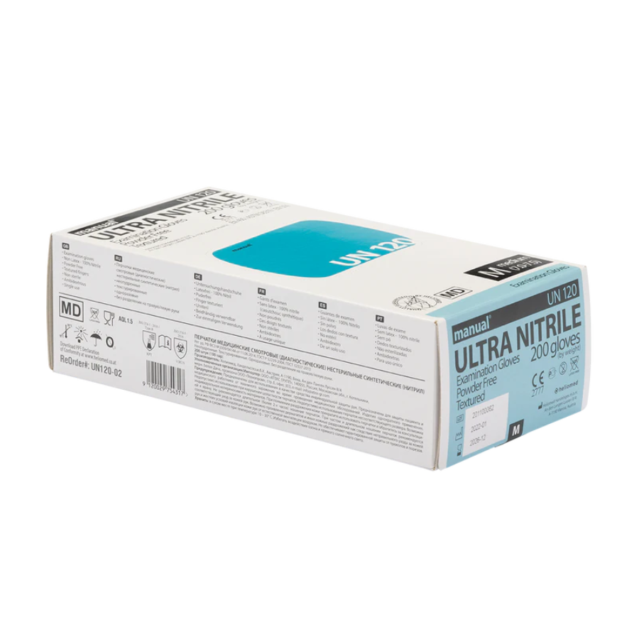 Manual UN120 Ultra Nitrile Exam Gloves (200er Box)