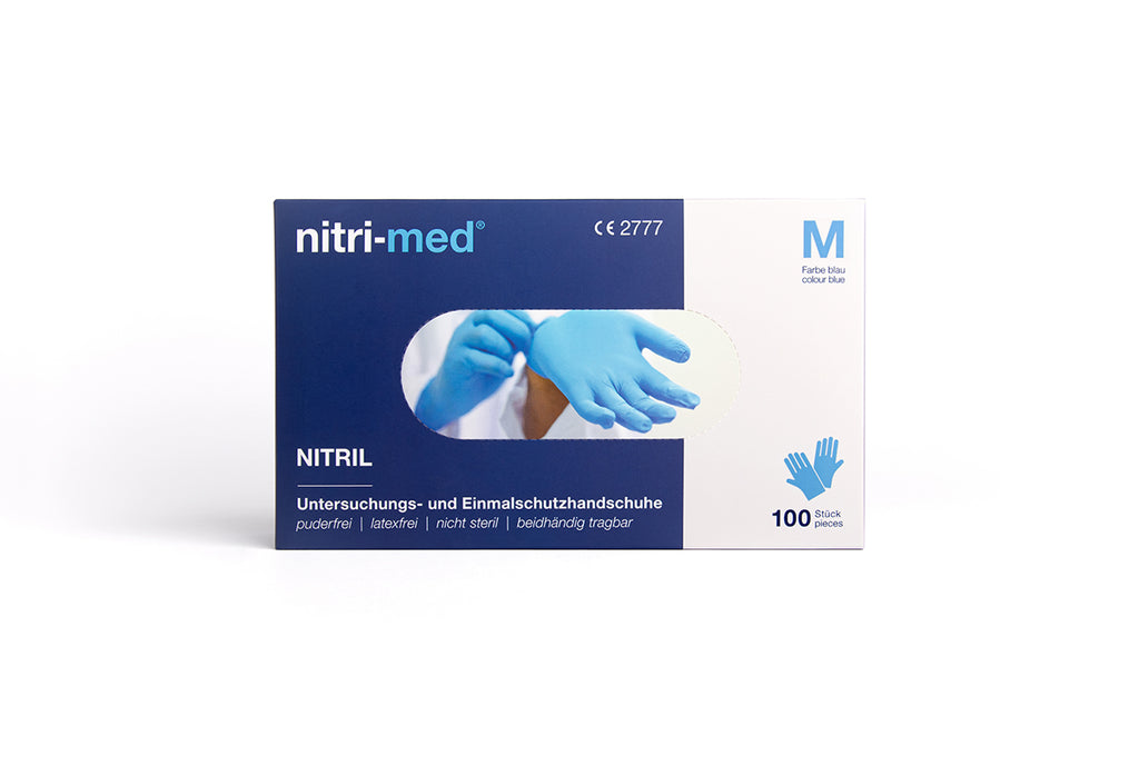 Nitri-Med® blaue Nitril Handschuhe M 100er Box