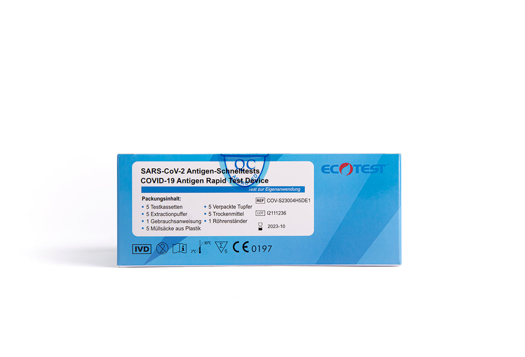 ECOTEST® SARS-CoV-2 Antigen-Schnelltest CE0197 (5er Set)