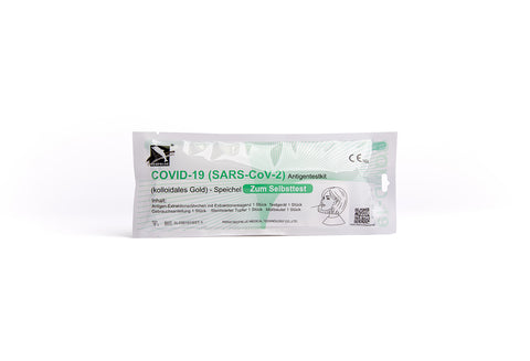 1x Deepblue COVID-19 Lolli Test (haltbar bis 06. Aug. 2024) Antigen Test Kit CE1434 Selbsttest im Polybeutel
