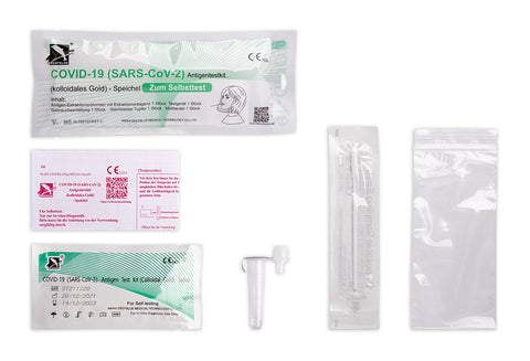 Deepblue COVID-19 Lolli Test (Sars- CoV-2) Antigen Test Kit (colloidal gold) CE1434 Selbsttest im Polybeutel