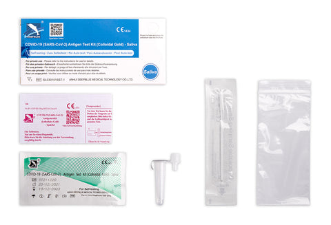 1x Deepblue COVID-19 Lolli Test (haltbar bis: 31. Jan. 2024) Antigen Test Kit (colloidal gold) CE1434 Selbsttest (Sars- CoV-2)