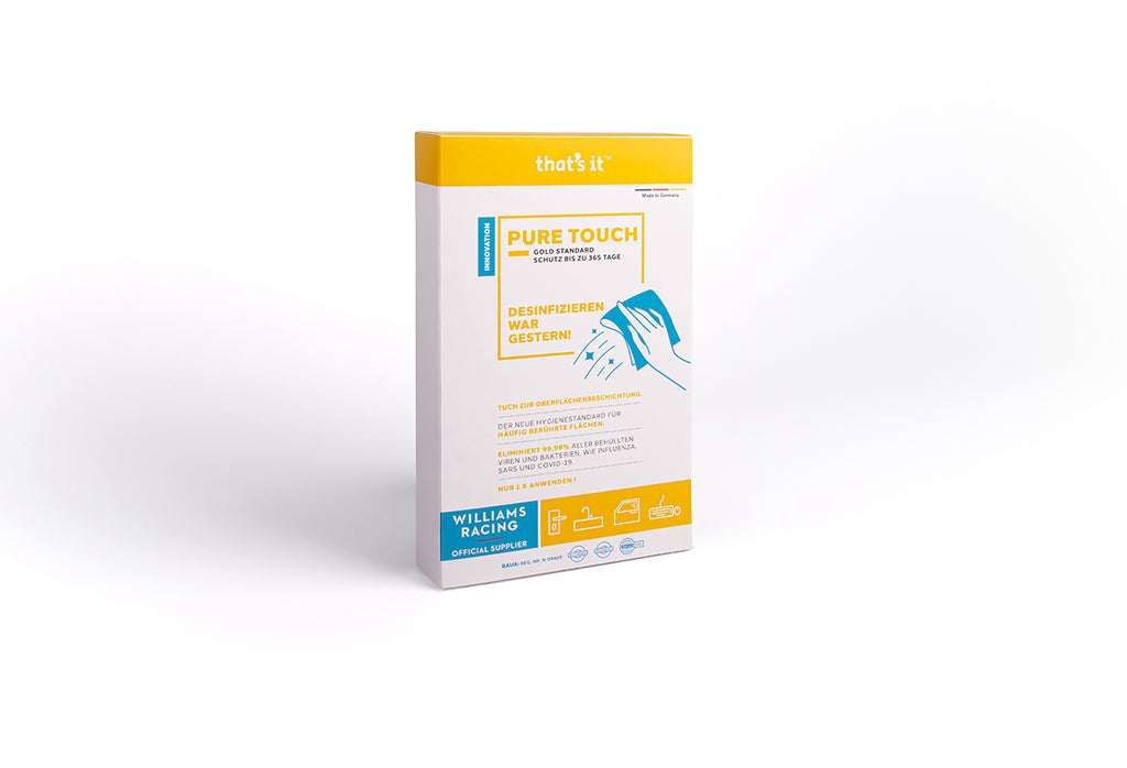 THAT'S IT 365 TAGE (5er Box) Desinfektionstücher & Oberflächenschutz gegen Corona Viren & Bakterien