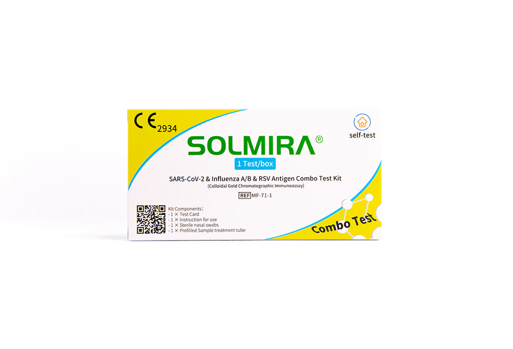 Solmira 4 in 1 Combo-Laientest RSV, Influenza A/B und SARS-CoV-2