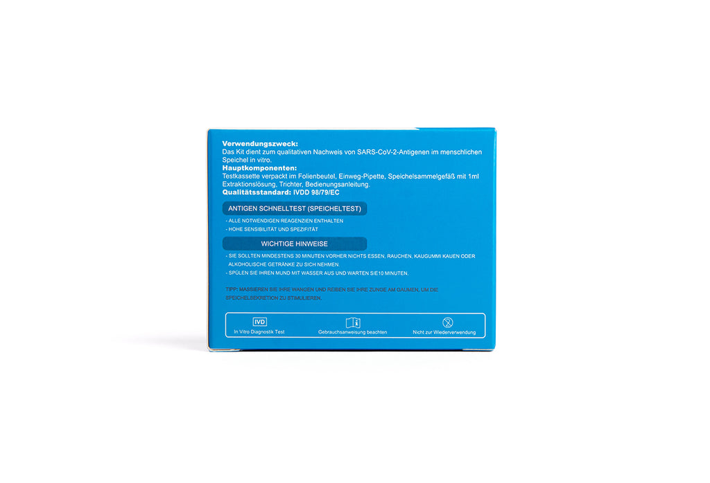 HYGISUN® COVID-19 Antigen Spucktest CE Zertifiziert (CE1434) 1er Kit