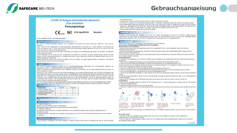 5x Safecare Bio-Tech Laientest (haltbar bis: 29. Februar 2024) COVID-19 Antigentest - 5er Box