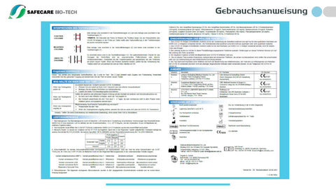 25x Safecare Bio-Tech Laientest (haltbar bis: 29. Feb. 2024) COVID-19 Antigentest - nasaler Selbsttest - 5x5er Set