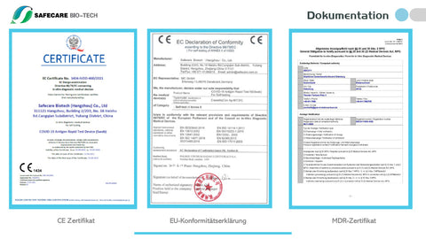 5x Safecare Bio-Tech Laientest (haltbar bis: 29. Februar 2024) COVID-19 Antigentest - 5er Box