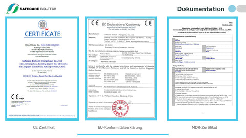 25x Safecare Bio-Tech Laientest (haltbar bis: 29. Feb. 2024) COVID-19 Antigentest - nasaler Selbsttest - 5x5er Set