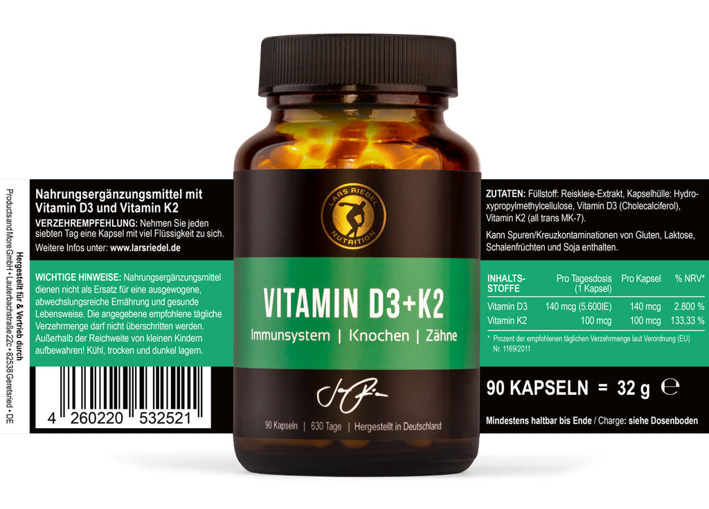 Vitamin D3 + K2 (5.600IE 140 mcg)