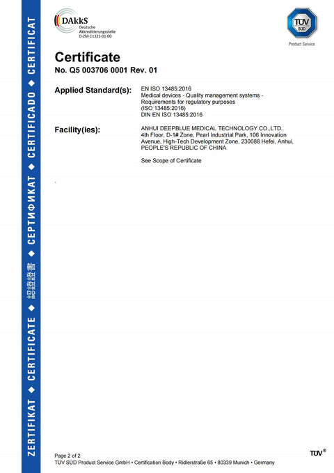 Deepblue COVID-19 Lolli Test (Sars- CoV-2) Antigen Test Kit (colloidal gold) CE1434 Selbsttest im Polybeutel